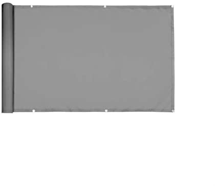 Terrassendeck-Sichtschutz, perfekt for den Außenbereich, Hinterhof, Balkon, Pool, Veranda, Geländer, Gartenzaun, grau (Color : Grau, Size : 1.25x3m)