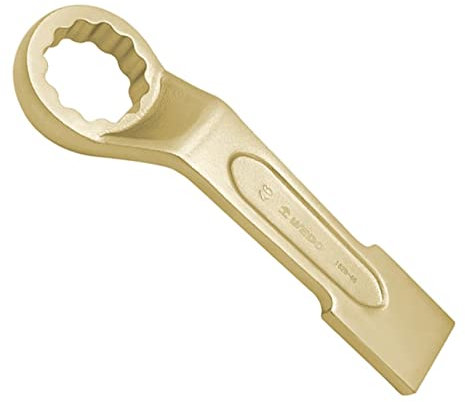 WEDO Schlag-Ringschlüssel,Gekröpfter Schraubenschlüssel,Ringschlüssel,Schlagschrauber,Nicht funkelnd,Aluminum Bronze Schraubenschlüssel,SW 41mm,Länge 240mm,Schraubenschlüssel