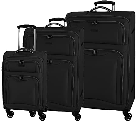 D&N Travel Line 9204 - Trolley-Set, 3tlg. schwarz