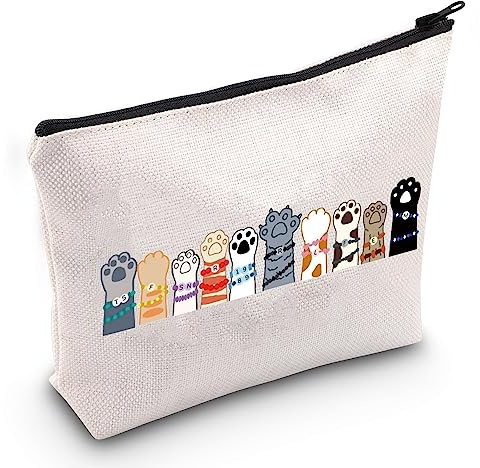 JXGZSO Karma Cat Makeup Bag Album Inspired Singer Merch Music Gift Song Lyrics Gift (Cats in Friendship B)