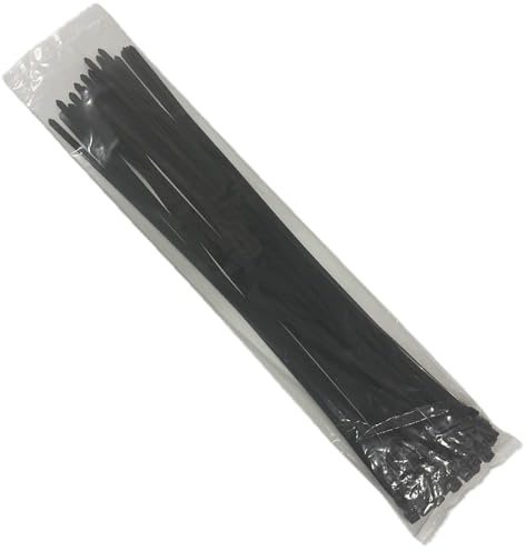 EzySup Kabelbinder Groß,Extra Lang,550mm x 9mm,Zugfestigkeit 80 kg,100 Stück,Schwarz