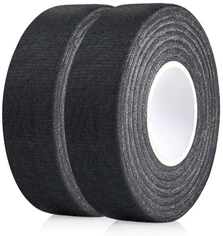 BOMEI PACK Ruban de faisceau de câbles 9mm/19mm*15m Ruban adhésif pour faisceau de câbles de voiture, Isolation électrique, Résistant à la chaleur, Anti-âge (2R 19mm15m)