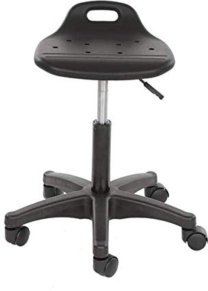 Antistatischer Labor-Arbeitshocker, höhenverstellbarer Drehstuhl, ergonomischer Hocker für Friseurladen, Büro und Sport, 360° drehbarer Barstuhl, Arbeitsstuhl mit Sportsitz