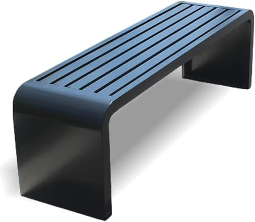 Metal Cast Iron Bench Garden Furniture - Park Heavy Duty 2-4 Seater Indoor/Yard Benches for Computer Desk, Vanity Desk, Bedside Tables