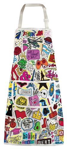 WZMPA Theater Musical Cooking Apron Drama Fans Gift Musical Character Grilling Apron Theatre Merchandise, Joseph White Ap, Medium