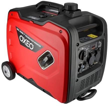 Générateur inverter 3.3 kW - Groupe électrogène silencieux – 2 prises 230v – 2 prises USB - Sur roulettes - Camping et Chantier