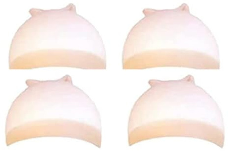 4 Pezzi Cuffia per parrucca, Berretto per parrucca, Retina per capelli, Cappuccio per parrucce, Rete per Parrucche, Ultra Sottile Elastica in Rete ad Alta Definizione Adatti Donne(Trasparente)