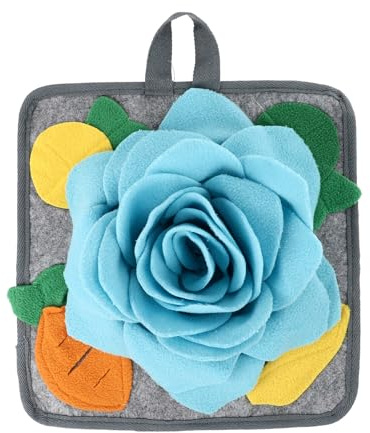 ifundom Waschbare Kaninchen Schnüffelmatte aus Robustem Fleece Interaktives zur Beschäftigung und Futtersuche Fördert Geruchssinn und Stressabbau für Haustiere Unterwegs