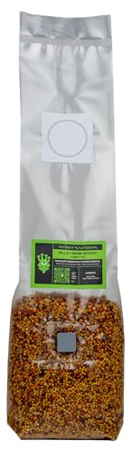Martian Mushrooms Sterilised Millet Grain Spawn Bag – Ready to Inoculate, Premium Mushroom Spawn for Fast Colonisation, Grow Your Own Mushrooms, Easy Growing Mushrooms at Home, Large 1.5kg Yields