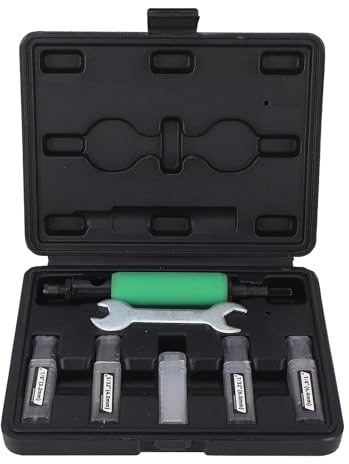 Werkzeugsatz zum Entfernen von Blindnieten für 1/8 Zoll, 5/32 Zoll, 3/16 Zoll, 7/32 Zoll, 1/4 Zoll Nieten, 1/4 Zoll pneumatische elektrische Bohrmaschine, grün