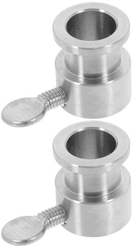 SUPVOX Lot de 2 Set de Contrepoids en Acier Inoxydable 19X25X14 CM pour Rôtissoire Barbecue Accessoires de Fixation pour Broche Outils pour Barbecue à Broche Pièces Détachées Robustes