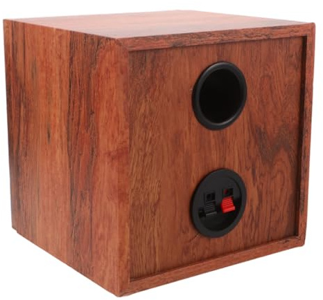 HOODANCOS Cassa Subwoofer per Altoparlanti da 5 Pollici per Auto e Camion, Box Audio Portatile in Legno Massello Struttura Antirisonanza e Calibrazione Regolabile per Impianti Audio