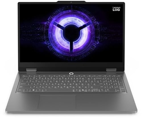 Lenovo LOQ Essential Gaming AI Laptop | 15.6 FHD 144Hz | NVIDIA GeForce RTX 5050 | Intel Core i5-13450HX | 16GB RAM | 1TB SSD | No Operating System | QWERTY | Luna Gray