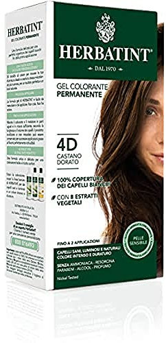Herbatint 4D Golden Chestnut Permanent Herbal Hair Colour gel 135 ml