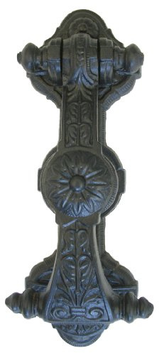 Castelion® Large Black Cast Iron Victorian Sunflower Door Knocker