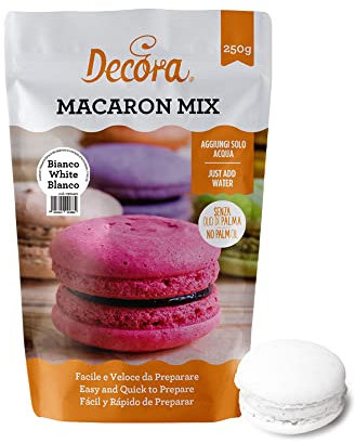 Decora 0300421 Preparato Macaron In Polvere Bianco Neutro 250 G