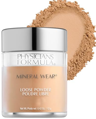 Physicians Formula Mineral Wear Talc-Free Loose Powder Medium Beige, Dermatologist Tested, Clinicially Tested