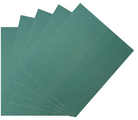 sourcing map 320 Grits Silicon Carbide Sandpaper Sanding Sheets 9-inch x 11-inch 5pcs