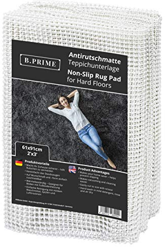 B.PRIME 61x91 cm antiscivolo tappeto sottotappeto per pavimenti duri