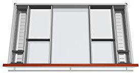 Blum Orga-Line Besteckeinsatz Facheinteilungs-Set KB 901-999mm, NL 500mm, grau