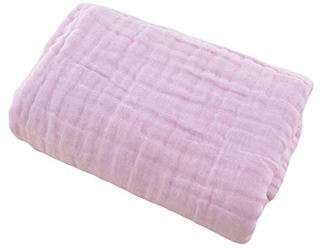 Eyand Swaddle Decke Neugeborenes, Muslin 6 Schicht Multi Use Baby-Tuch & Blanket - 41 x 41 Inch, Rosa