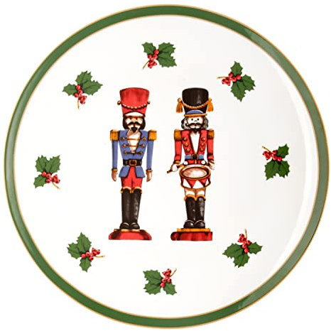 KASANOVA Piatto panettone soldatini in Porcellana, 31 cm