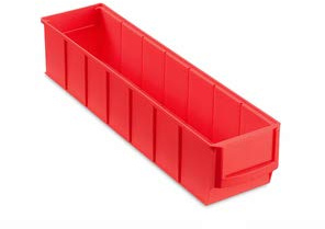 24 Stapelkiste Lagerbox Lagerkästen Universalbox 400x91x81 mm rot