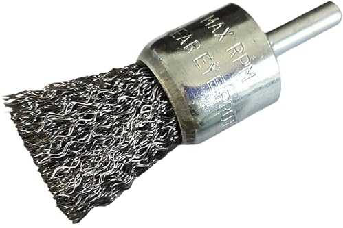 BRILLIANT TOOLS BT103104 Brosse pour tête de pinceau, Ø 25 mm avec embout de 6,0 mm [Powered by KS TOOLS]