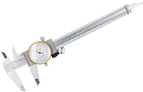 Calibrador a vernier de dial, calibre de dial de acero inoxidable, precisión de 0,02 mm, rango de 0‑150 mm, herramienta de medición manual