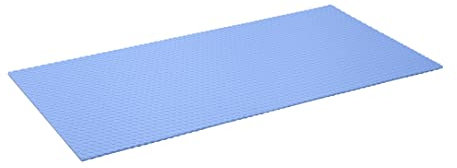 Hasegawa YS-2512 Non-Slip Wet OK Sheet, 9.8 x 4.7 Inches (250 x 120 mm), Blue, Elastomer Resin, Rectangular, Cutting Board