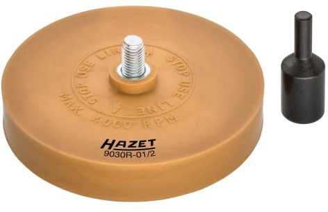 Hazet Radierscheibe 9030R-01/2, Adapter zur Aufnahme in 6 mm Spannfutter | 185 g, Antrieb 400120 Bohrmaschine , Schleifmaschine , Meißel , Säge , Schere,, Adapter zur Aufnahme in 6 mm Spannfutter