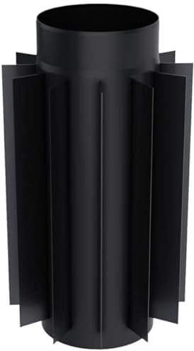 KRATKI L'échangeur de chaleur des gaz de combustion récupère la chaleur des gaz d'échappement Épaisseur de la tôle d'acier résistant aux acides et à la température 0.8 Noir fi 150 mm