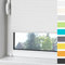 OUBO Plissee ohne Bohren Klemmfix Aluminium-Schienen,Weiß 80x200cm(BXH), Jalousie Easyfix Faltrollo mit Klemmträger Sonnenschutz und Sichtschutz lichtdurchlässig Rollo für Fenster & Tür