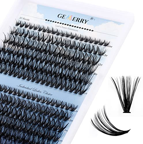 GEMERRY Ciglia Finte Clusters 240pcs Ciuffetti 10D/20D/30D/40D/50D/60D/80D Cluster Volume Fai Da Te a Casa per Principianti Individuali Ciglia Finte Extension Ciglia（30D+40D-0.07D,8-16MIX）