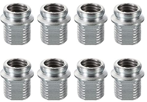 PATIKIL Filettatura Riduzione Dado, 8pz M10 Maschio a M8 Femmina Collo d'oca Adattatore Staffa Conversione Dado per Microfono Collo d'oca Tubo