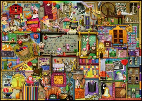 Ravensburger - 1000-teiliges Puzzle Der Bastelschrank | Puzzles für Erwachsene und Kinder mit den Maßen 70x50 cm | Geschenk für Erwachsene und Kinder ab 14 Jahren