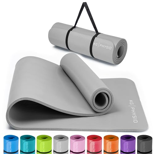 Tappetino Palestra Antiscivolo 8mm – Tappetino Yoga Antiscivolo e Pilates 183x60 cm con Tracolla, Tappetino Fitness per Ginnastica a Casa, Tappeto Yoga Spesso e Comfortevole