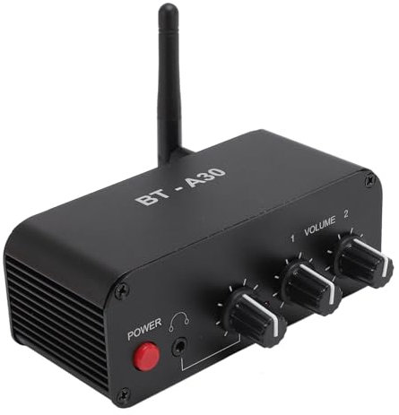 Preamplificador de Fono, Preamplificador de Sonido Estéreo Bluetooth Profesional, Mini Preamplificador de Fonógrafo de Ganancia de 20 DB, Amplificador Operacional Dual NE5532 con