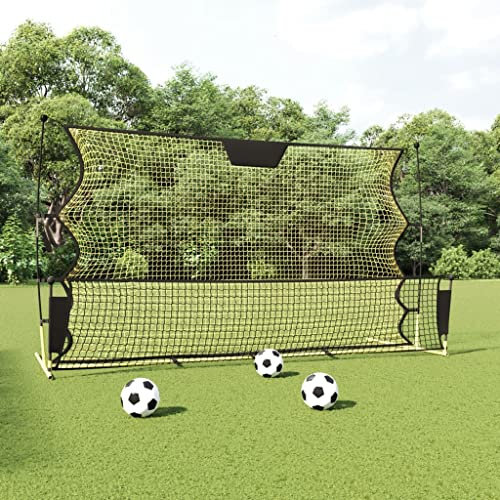 SMTSEC Athletics Fußball Rebounder Netz schwarz und gelb 183x85x120cm Polyester Sportartikel