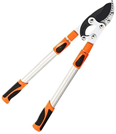Cesoie da Potatura, Troncarami da Giardino Troncarami a Incudine Telescopico con Manico Lungo, Taglia Alberi Attrezzo da Giardinaggio di Qualità Allungabile Rapido 670-1020MM Potatore da Giardino