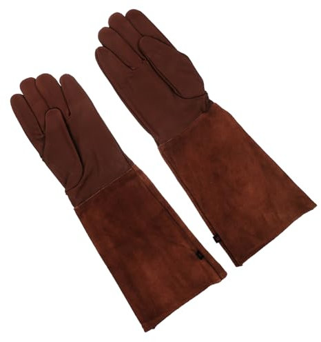OFFSCH 1paar Gartenhandschuhe Aus Langärmelig Schnittfest Schützende Handschuhe Für Gartenarbeit Für Pflanzenpflege Unkrautjäten Und Beschneiden