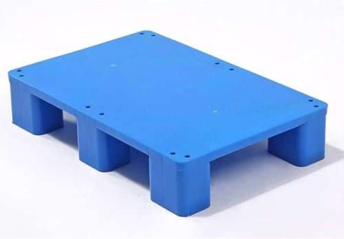 MekUk Kunststoffpalette Kunststoffpalette for Lager, Industrie, Lagerung, Güter, feuchtigkeitsbeständig, Lager, Frachttrennwand, Kunststoffpalette für Zwinger, Garten, Keller, Patio (Color : Blu, SI