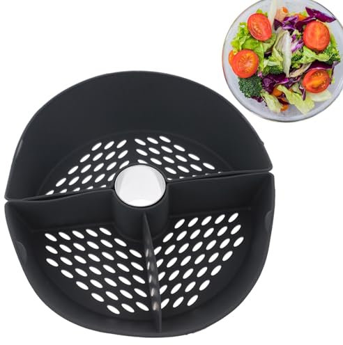 Duroecsain Inserto De Vaporera De Silicona Para Olla,Vaporizadora De Alimentos De Silicona - Divisor de vapor de silicona | Cesta multiusos segura del vapor del lavavajillas de la categoría