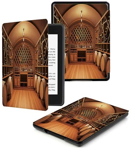 Liseuse Kindle Paperwhite 11E Génération 6,8 Pouces 2021 / Paperwhite Signature Edition Cover avec Fonction Veille/Réveil Automatique Taverne Rétro