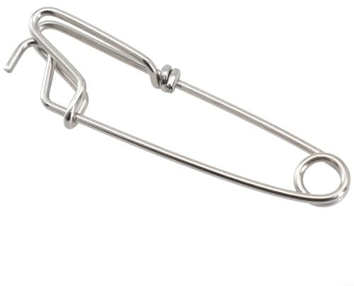 Clip longline fiable avec mousqueton pivotant pour piège à appâts vivants et amateurs de pêche au thon (B 26 x 100 mm)