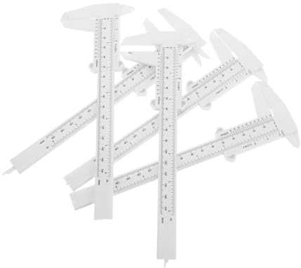 iplusmile 5piezas Calibrador Vernier De Plástico Preciso Herramienta De Medición Para Experimentos De Laboratorio Para Estudiantes