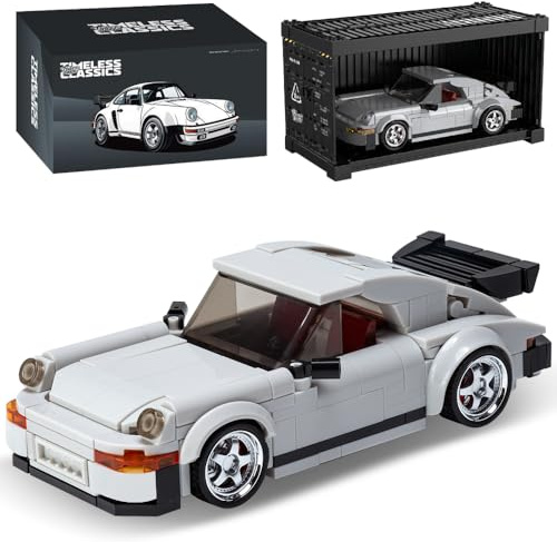 DUANT PB8816 1:32 Turbo Sportwagen Bausteine Set, 343 Stück Klemmbausteine MOC Super Rennwagen Modell mit Display Box, Klemmblöcke Auto Spielzeug Geschenk für Erwachsene