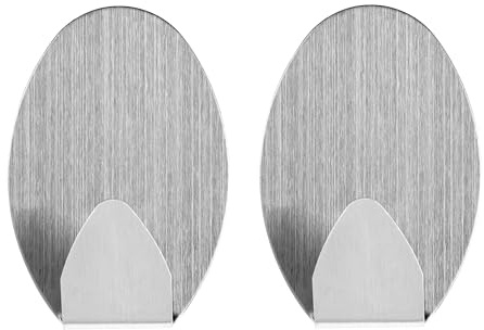 Chef Aid Crochets Adhésifs en Acier Inoxydable Installation Facile, Durable et Élégante