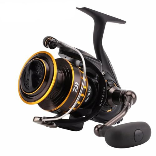 Daiwa BG Salzwasser-Spinnrolle, Schwarz/Gold