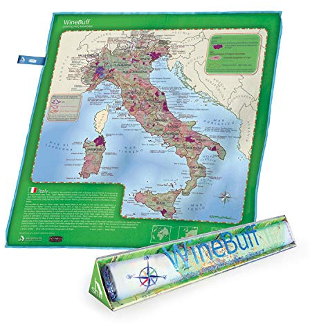Soiree Wine Buff-Italy, Cloth, Green, 50x50x3 cm